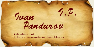 Ivan Pandurov vizit kartica
